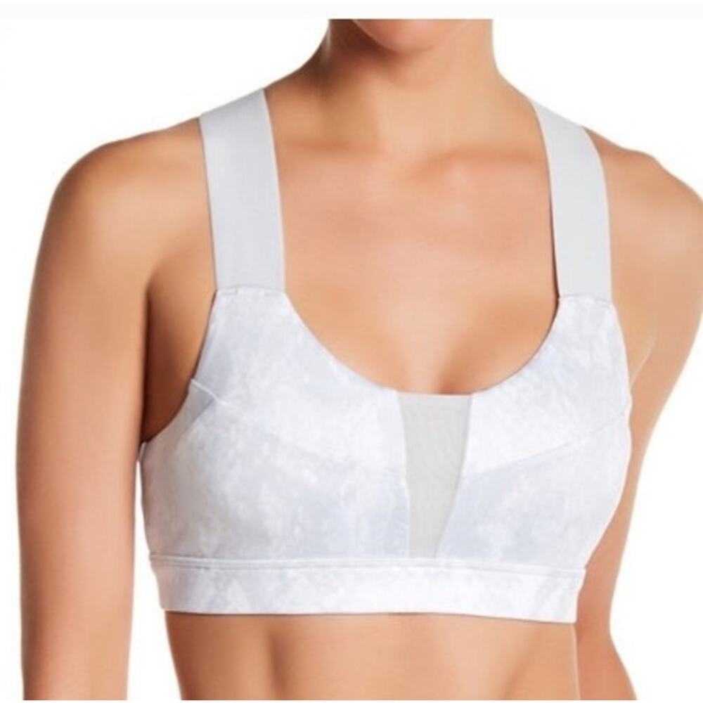 Alo‎ Yoga Paddle Fast Short Sports Bra Silver Snake Est X-Small